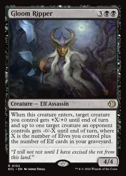 Gloom Ripper - Foil ECL NM MTG - Image 1