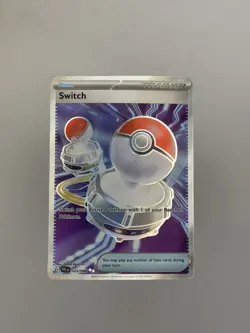 Switch 123/094 Holo Full Art Ultra Rare ME Phantasmal Flames Pokemon TCG NM - Image 1