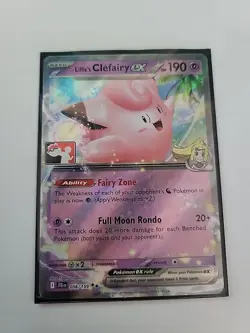 Lillie's Clefairy Ex Pokemon Prize Pack Series 7 Promo Pokemon Card NM/LP - Image 1