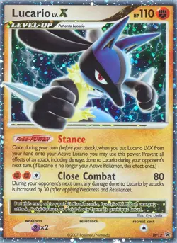 Holofoil - Lucario LV.X - DP12 - DP12 - Diamond and Pearl Promos - HP - Image 1