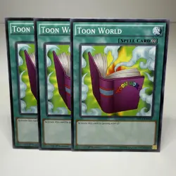 3x Yugioh Toon World MIL1-EN042 Common - LP-NM 💎 - Image 1