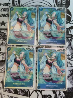 One Piece - The Azure Sea’s Seven OP14 Nefeltari Vivi EB04-025 SR Playset (x4) - Image 1