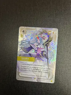 English - Soraka Wanderer 239/221 Riftbound Spiritforged TCG Showcase Card - Image 4