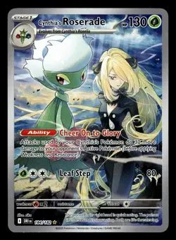 Cynthia's Roserade 184/182 Illustration Rare Destined Rivals Pokemon Card - Image 1