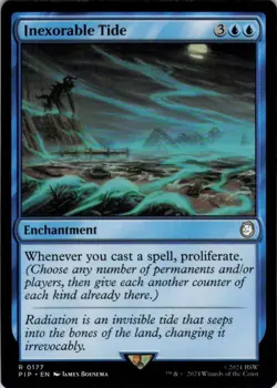 MTG Inexorable Tide (177) | NM | Universes Beyond: Fallout {PIP} - Image 1