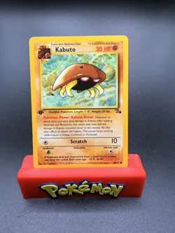 Kabuto First Edition LP/NM Non-Holo Vintage Card 50/62 Pokemon WOTC Fossil 1999 - Image 1