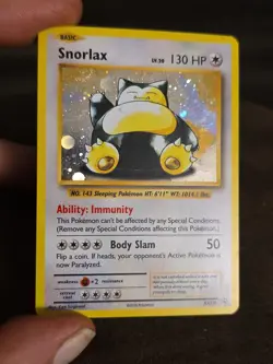 Pokemon TCG Snorlax XY179 Ultra Rare Holo Black Star Promo Card - Image 3