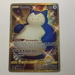 Pokemon Chilling Reign Snorlax Gold Secret Rare Card 224/198 Near Mint Condition - Image 1