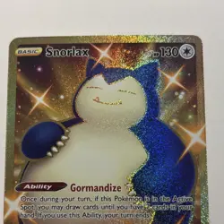 Pokemon Chilling Reign Snorlax Gold Secret Rare Card 224/198 Near Mint Condition - Image 2