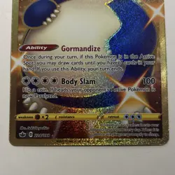 Pokemon Chilling Reign Snorlax Gold Secret Rare Card 224/198 Near Mint Condition - Image 3