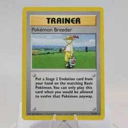 Pokemon TCG - Pokemon Breeder 76/102 Base Set Rare Shadowless WOTC 1999 - NM - Image 2