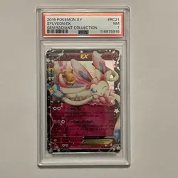 2016 Pokemon Xy Generations Radiant Collection #RC21 Sylveon Ex PSA 7 - Image 1