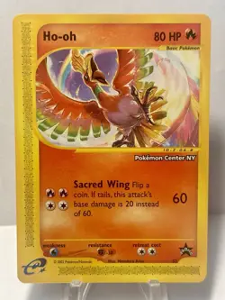 Pokemon TCG Ho-oh Black Star Promo #52, Pokemon Center NY **Mint/Near Mint** - Image 1