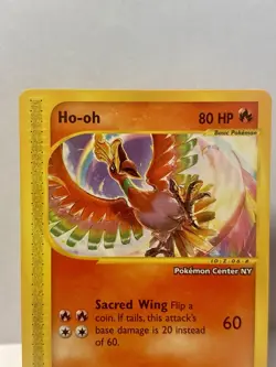 Pokemon TCG Ho-oh Black Star Promo #52, Pokemon Center NY **Mint/Near Mint** - Image 3