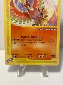 Pokemon TCG Ho-oh Black Star Promo #52, Pokemon Center NY **Mint/Near Mint** - Image 4