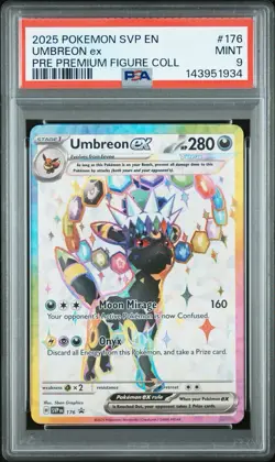 2025 Pokemon #176 Umbreon EX Premium Figure Collection Promo PSA 9 MINT QTY - Image 1