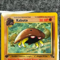 Vintage Pokemon Fossil Kabuto 1st Edition 50/62 Common NM/LP - Image 3