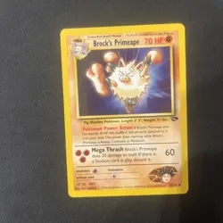 Brock's Primeape 35/132 Uncommon WOTC Gym Challenge Pokemon - Image 1