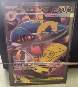 ⚡Mega Sharpedo ex ⚡113/094 Pokemon Full Art Phantasmal Flames Holo - Image 2