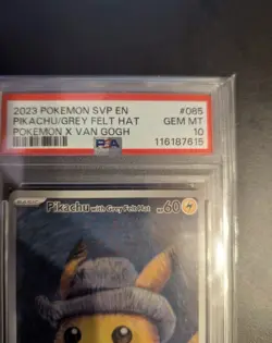 PSA 10 Pikachu with Grey Felt Hat Van Gogh 085 Pokemon English 2023 GEM MINT... - Image 2