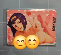 Faye Valentine Cowboy Bebop Custom Glow In The Dark Waifu Card Fan Art - Image 1