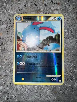 Pokemon TCG Cards Azumarill 2/123 HGSS Reverse Holo Rare EXC - Image 3