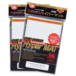 KMC 80 card sleeves deck protectors Hyper Matte White (New Packing Design) MTG - Image 1