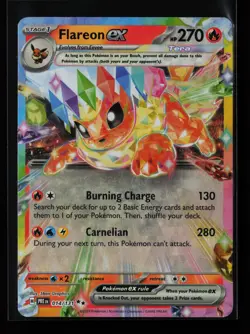 Flareon ex 014/131 Holo SV: Prismatic Evolutions Pokemon Card - Image 1