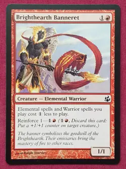 Magic The Gathering MORNINGTIDE BRIGHTHEARTH BANNERET red card MTG - Image 1