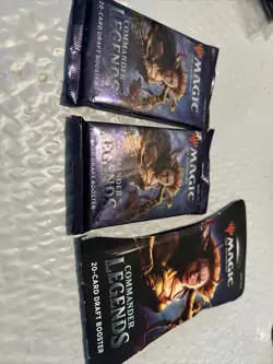 MAGIC THE GATHERING Commaders Legends 20-card Draft Booster Lot 3 Packs - Image 1