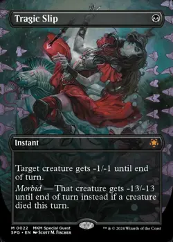 Tragic Slip - Borderless NM, English MTG Special Guests - Image 1
