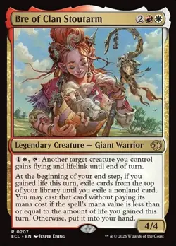 Bre of Clan Stoutarm - Foil ECL NM MTG - Image 1