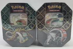 Pokemon TCG: SEALED Paldean Fates Tin Set of 2 (Iron Treads EX & Great Tusk EX) - Image 1