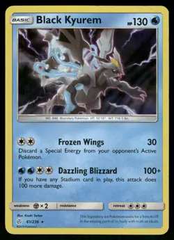 Black Kyurem Holo 61/236 SM - Cosmic Eclipse Pokemon - Image 1