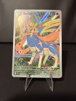 Zacian 100/094 Illustration Rare Holo ME02: Phantasmal Flames Pokemon NM - Image 1