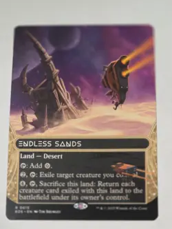 MTG -Endless Sands Borderless - Edge of Eternities Stellar - Image 1