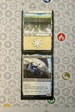 MTG Connected Miscut Pair | Sokka, Lateral Strategist & Plains | Avatar TLA 0241 - Image 1