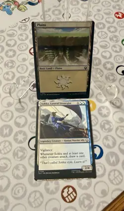 MTG Connected Miscut Pair | Sokka, Lateral Strategist & Plains | Avatar TLA 0241 - Image 2