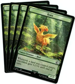 x4 Bird (0017) / Wizard (0015) Double-Sided Token - Final Fantasy - MTG - NM/M - Image 1