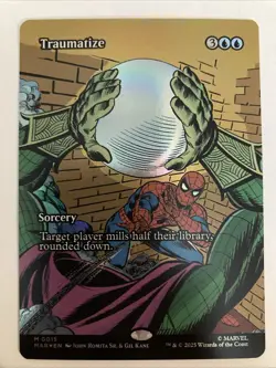 Magic The Gathering Spider-Man - Traumatize (Borderless Foil) Mythic 0015 MAR - Image 1