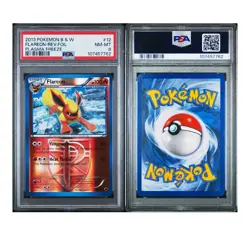 2013 POKEMON BLACK & WHITE PLASMA FREEZEFLAREON-REVERSE FOIL 12 PSA 8 - Image 2