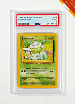 Pokemon PSA 9 Bulbasaur #44 Base Set 1999 English - Image 1