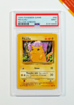 Pokemon PSA 9 Pikachu #58 Base Set Yellow Cheeks 1999 English - Image 1