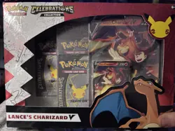 Pokemon TCG Celebrations Collection Lance's Charizard V Box Sealed - Image 1
