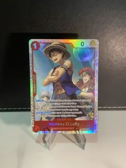 Monkey.D.Luffy OP14-013 [ The Azure Sea's Seven ] SR One Piece TCG English - Image 1