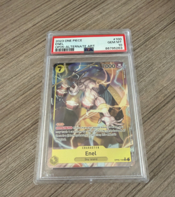 2023 ONE PIECE OP05-AWAKENING OF THE NEW ERA ALTERNATE ART #100 ENEL PSA 10 - Image 1