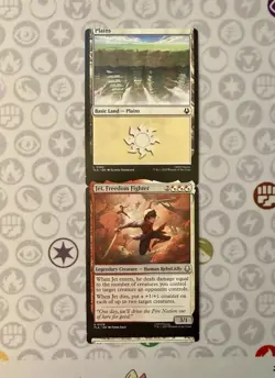 MTG Connected Miscut Pair | Jet, Freedom Fighter and Plains | Avatar TLA 0229 - Image 1