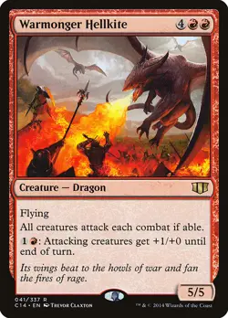 Warmonger Hellkite [Commander 2014] Magic MTG - Image 1