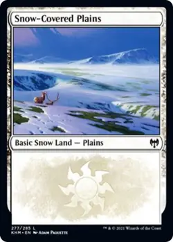 MTG Kaldheim - Snow-Covered Plains x 5 - Image 1