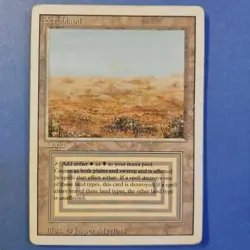 MTG Scrubland Revised Edition Dual Land Heavily Played HP Reserved List Magic - Image 1